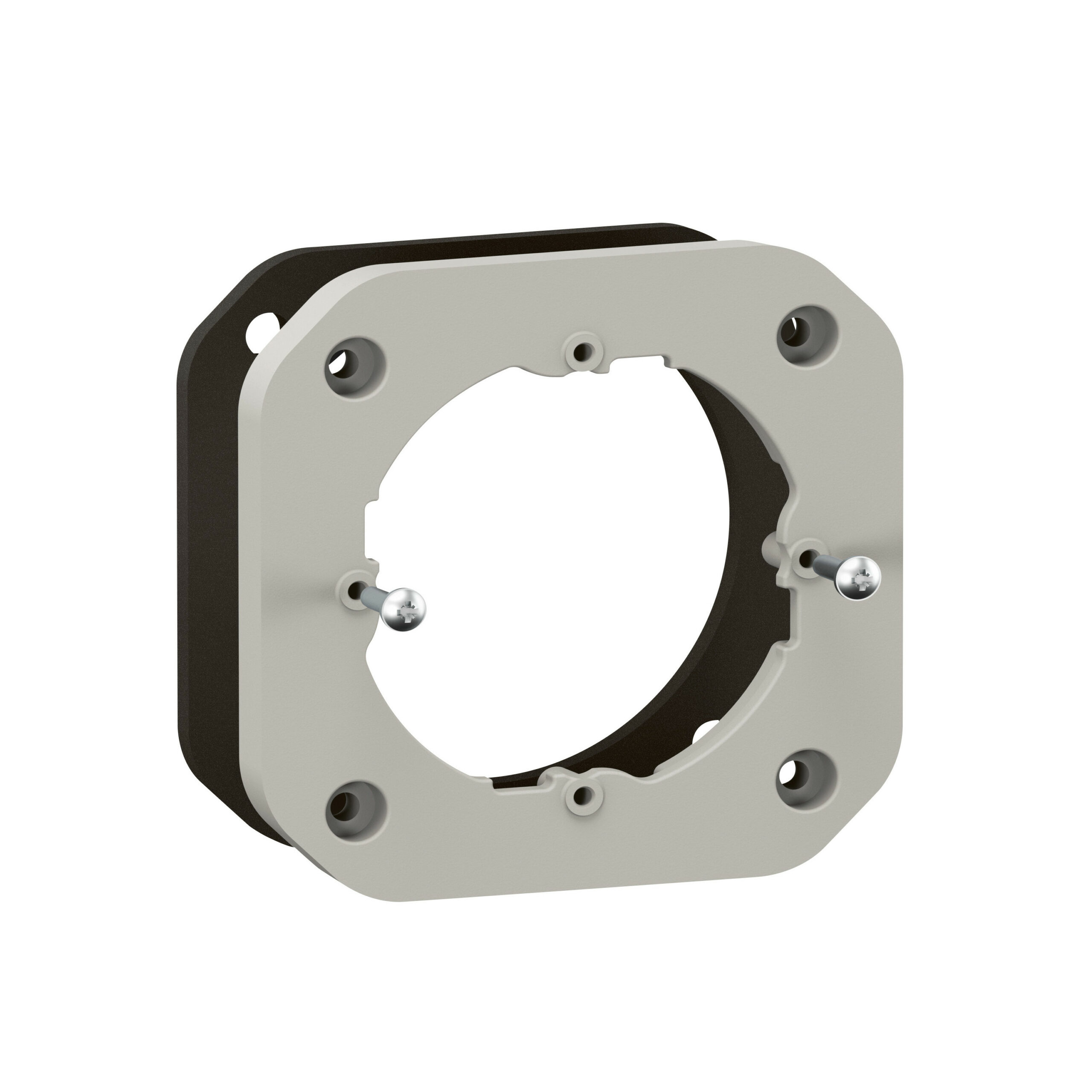 Accessoire de fixation Plexo sur paroi mince – gris