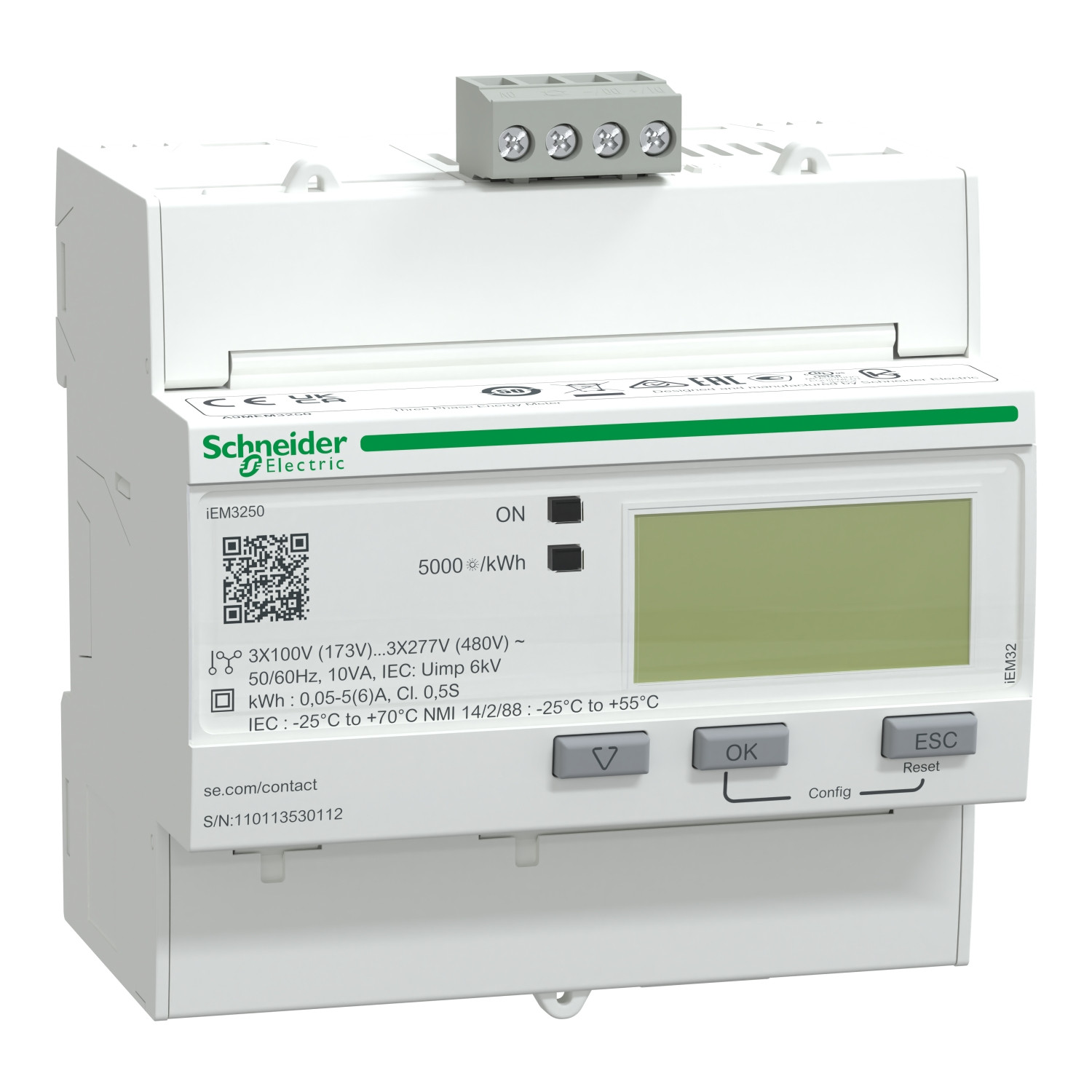 Acti9 iEM – compteur d’énergie tri – TI – Modbus