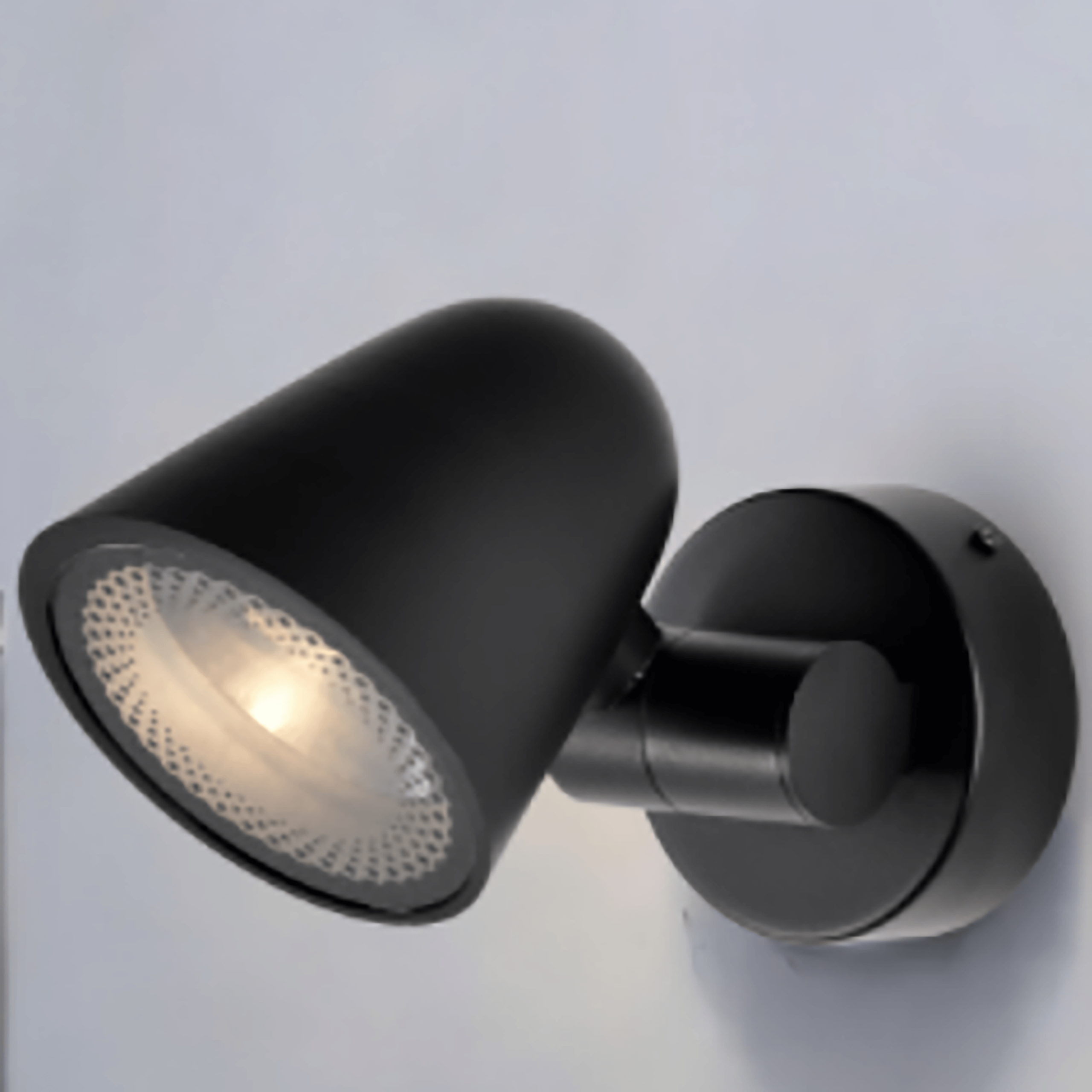 Applique murale LED 17W IP65 noir 3000K 170×120×110 mm angle 40°