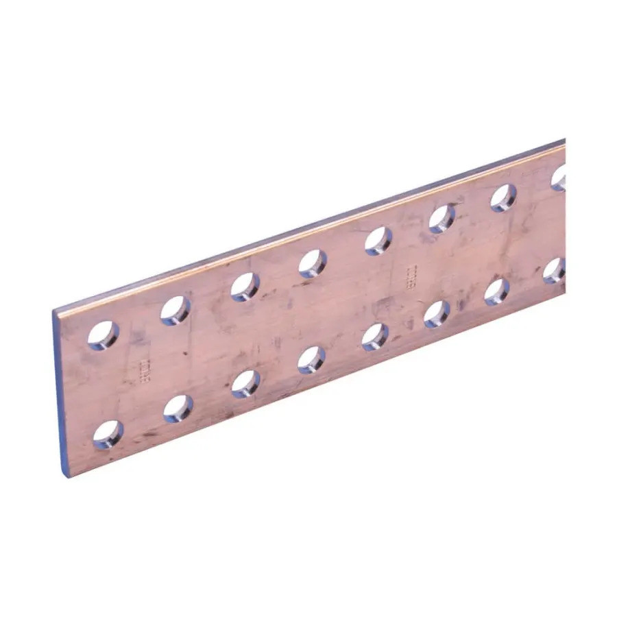 Barre Cuivre perforée plat conducteur PE 1675mm – 60×10 – LVS04526