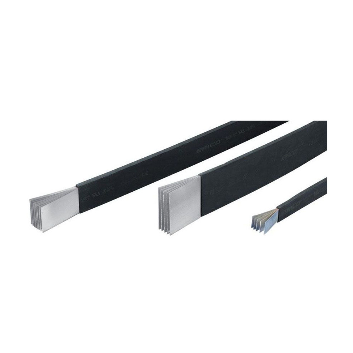 Barre souple isolée cu. étamé – 5x80x1mm 2m, 1000A, 400mm² – Flexibar Advanced