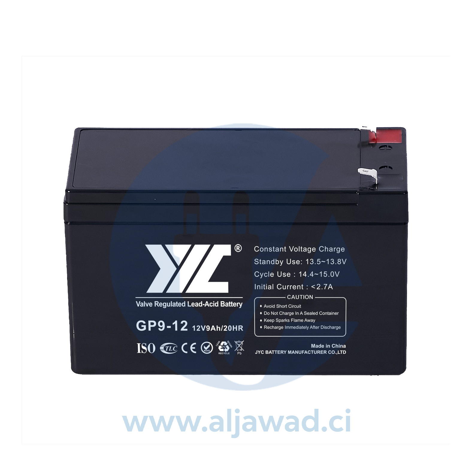 Batterie AGM 12V 9Ah – GP9-12 JYC BATTERY