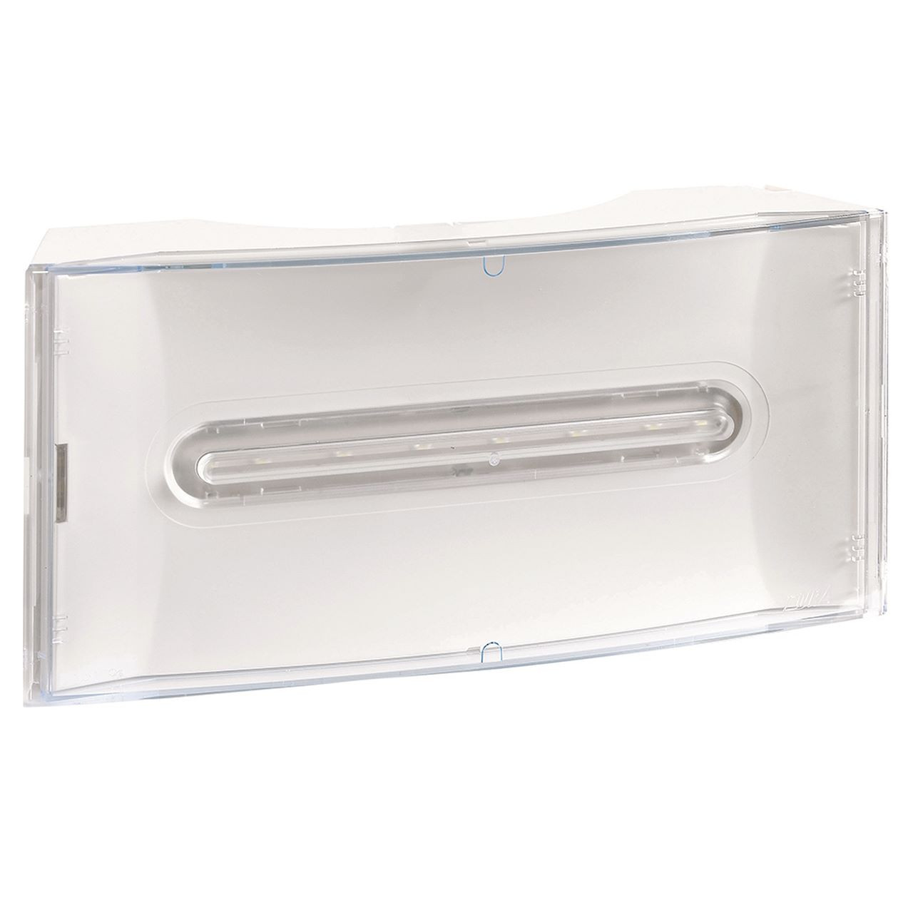 Bloc autonome d’éclairage de sécurité BAES d’évacuation flux 45lm/1h LEDs Uralife encastrée – IP43 IK07 Classe II