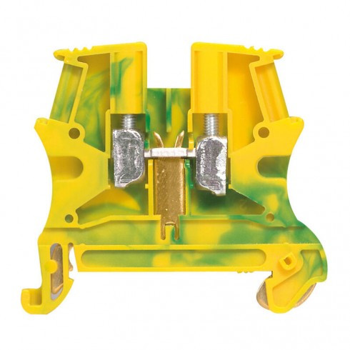 Bloc de jonction pour conducteur de protection à vis Viking3 avec 1 jonction 1 entrée 1 sortie section 4mm² – pas 6mm