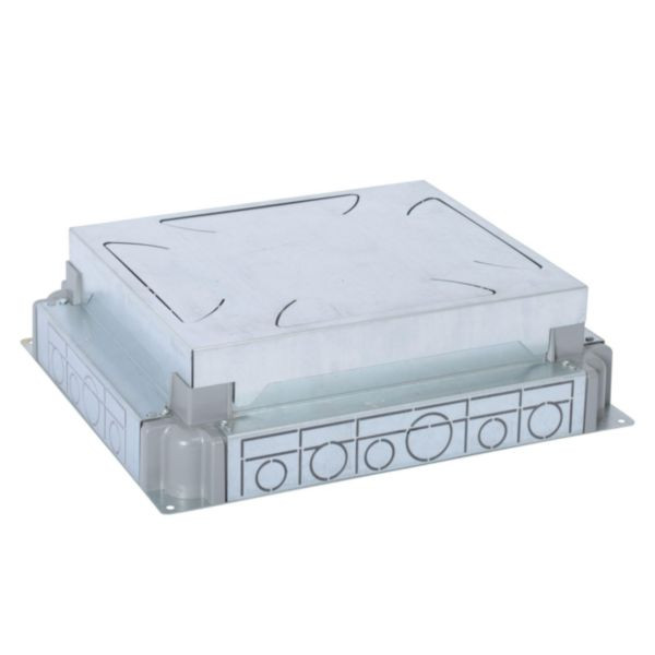 Boîte d’encastrement chape béton auto-ajustable pour boîte de sol standard ou affleurante 12 modules ou 18 modules