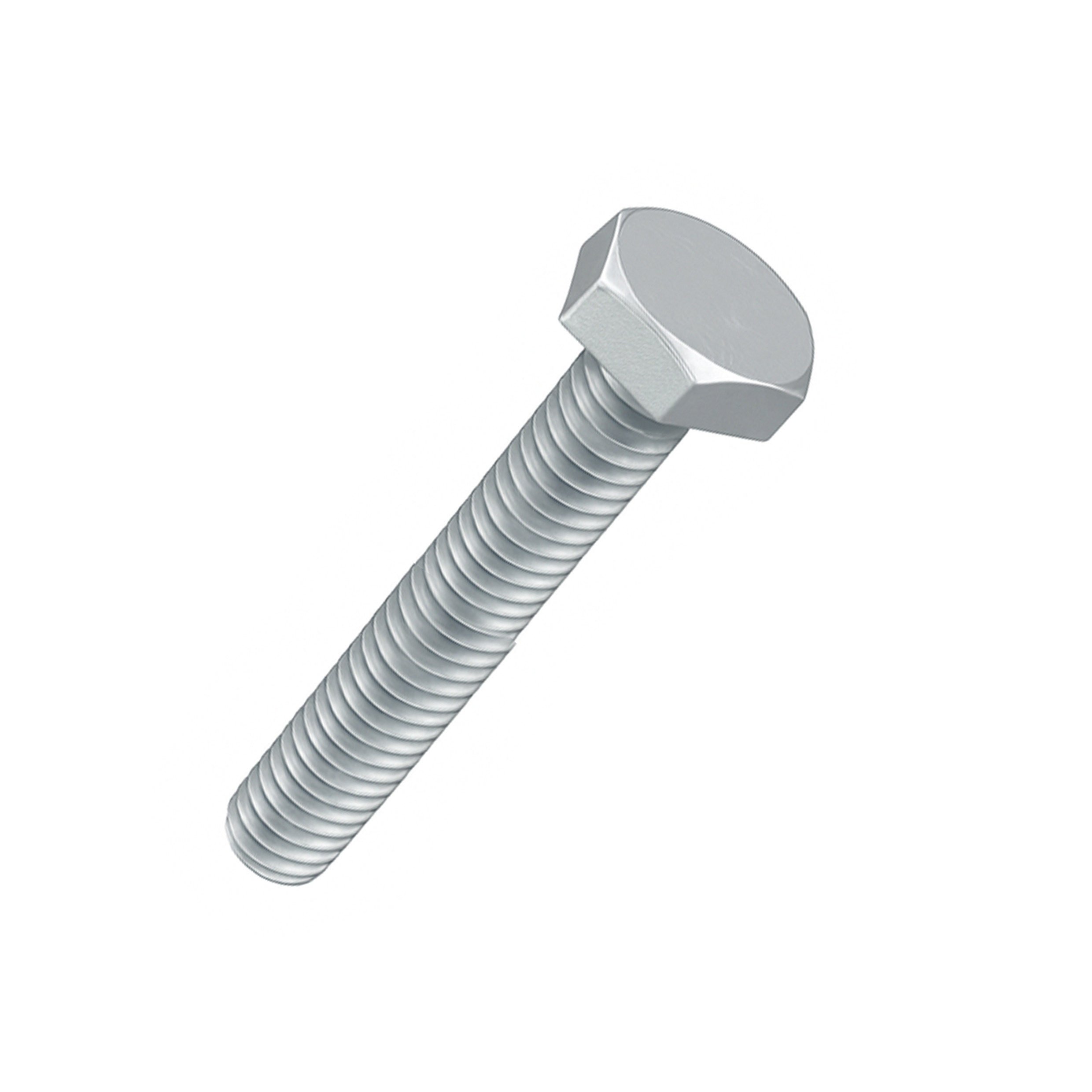 Boulon à tête hexagonale en Acier zingué 6 x 20 mm
