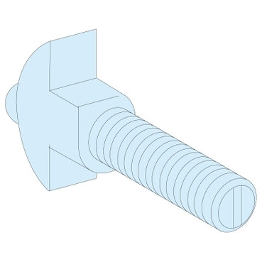 Boulons cosses, vis+écrous+rondelles, pour connexion au rail M8x25 (20 pièces) – LVS04766