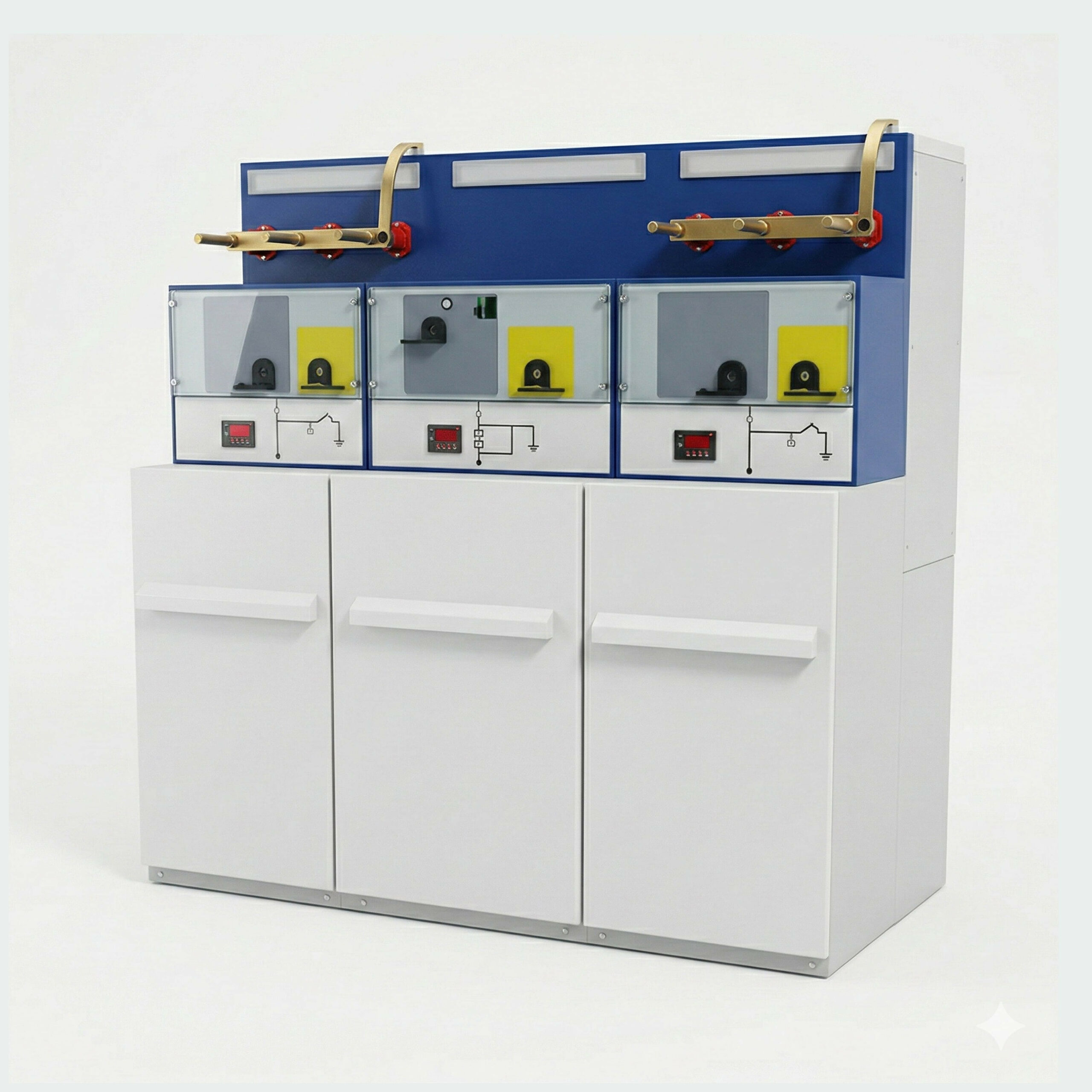 Cellule GIS 24kV HN 12-5kA-1s CGMCOSMOS-2LP (2IM+ 1PM COMPACT) RMU Manuelle N.E