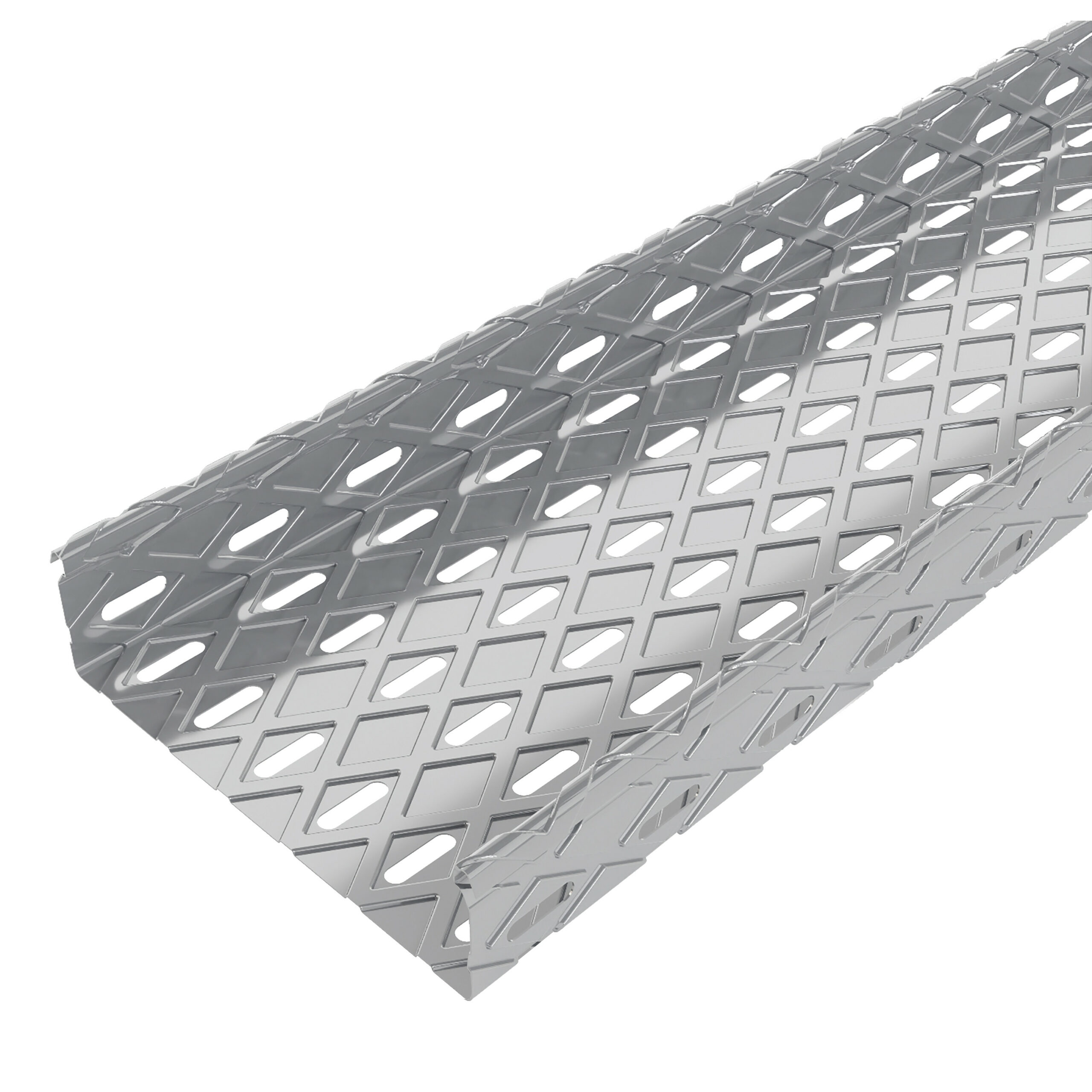 Chemin de câbles tôle perforée à bords roulés BRX50 – Largeur 515mm – finition Z275
