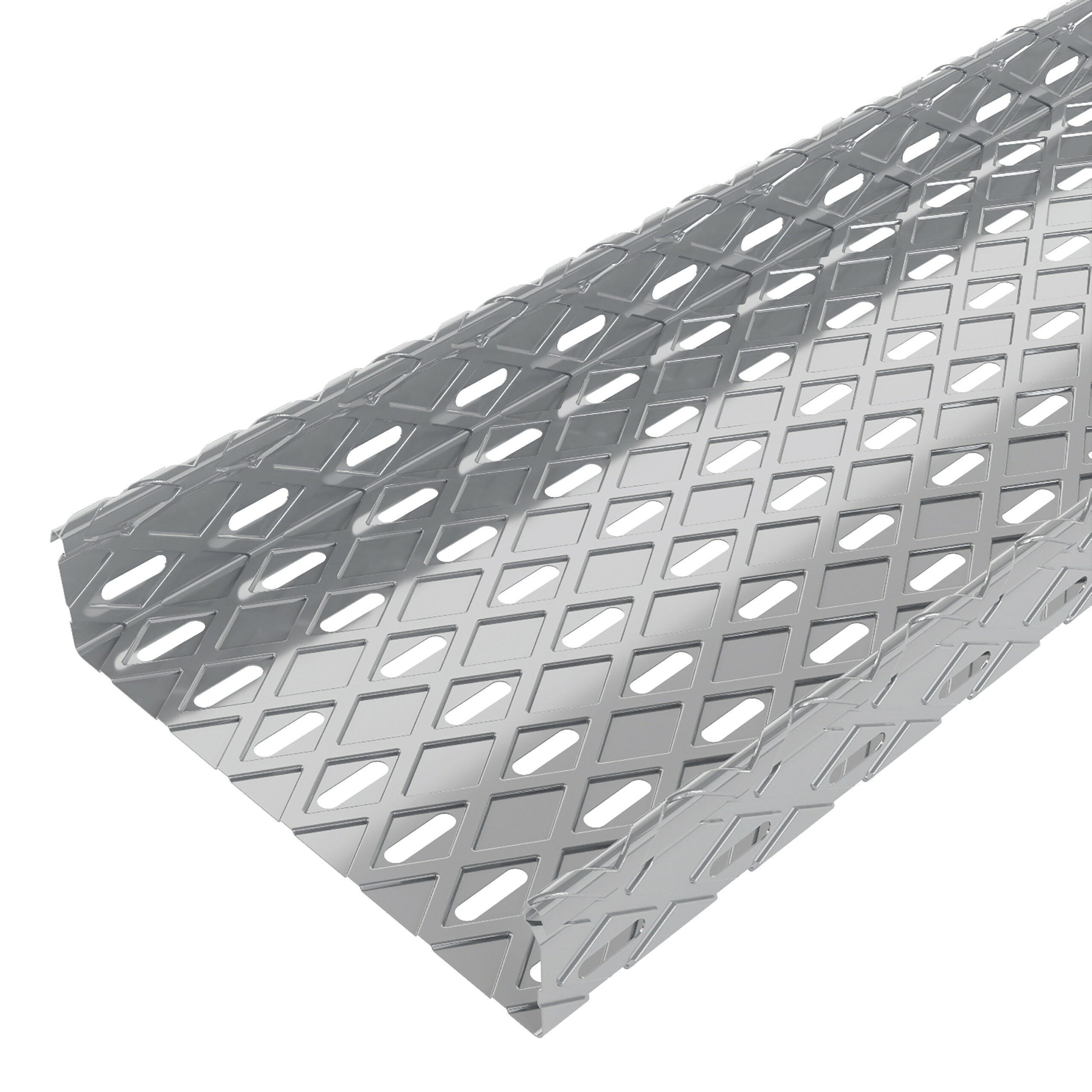 Chemin de câbles tôle perforée à bords roulés BRX50 – Largeur 605mm – finition Z275