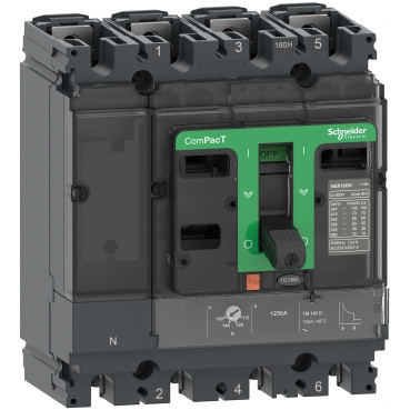 ComPacT NSX250F – disjoncteur – TM-D 200A – 4P4D – 36kA – montage fixe