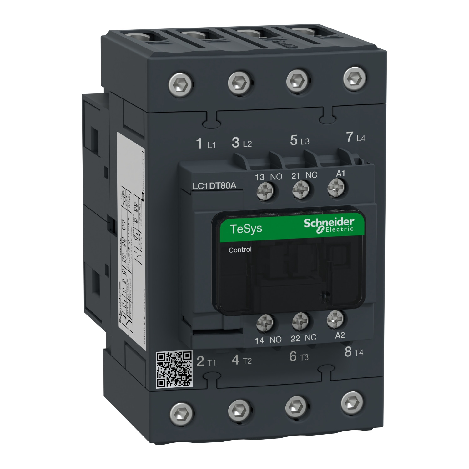 Contacteur Tétrapolaire TeSys LC1DT80AM7 – 4P – 440V – 80A – Bobine 220Vca