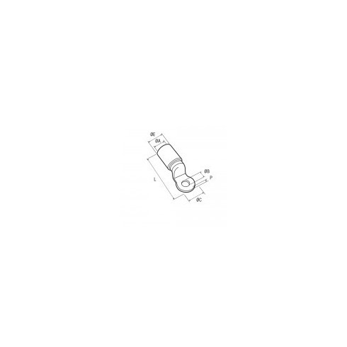 Cosse Tubulaire Cuivre Étamé – 16mm² – Diamètre 12