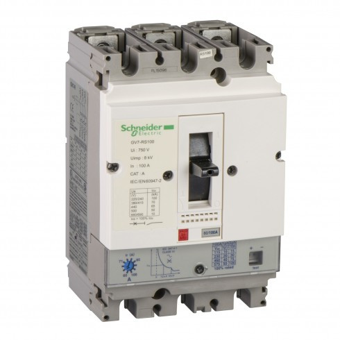 Disjoncteur Moteur Tesys GV7RE100 – 60..100A – 3P 3D – Declencheur Magnetique