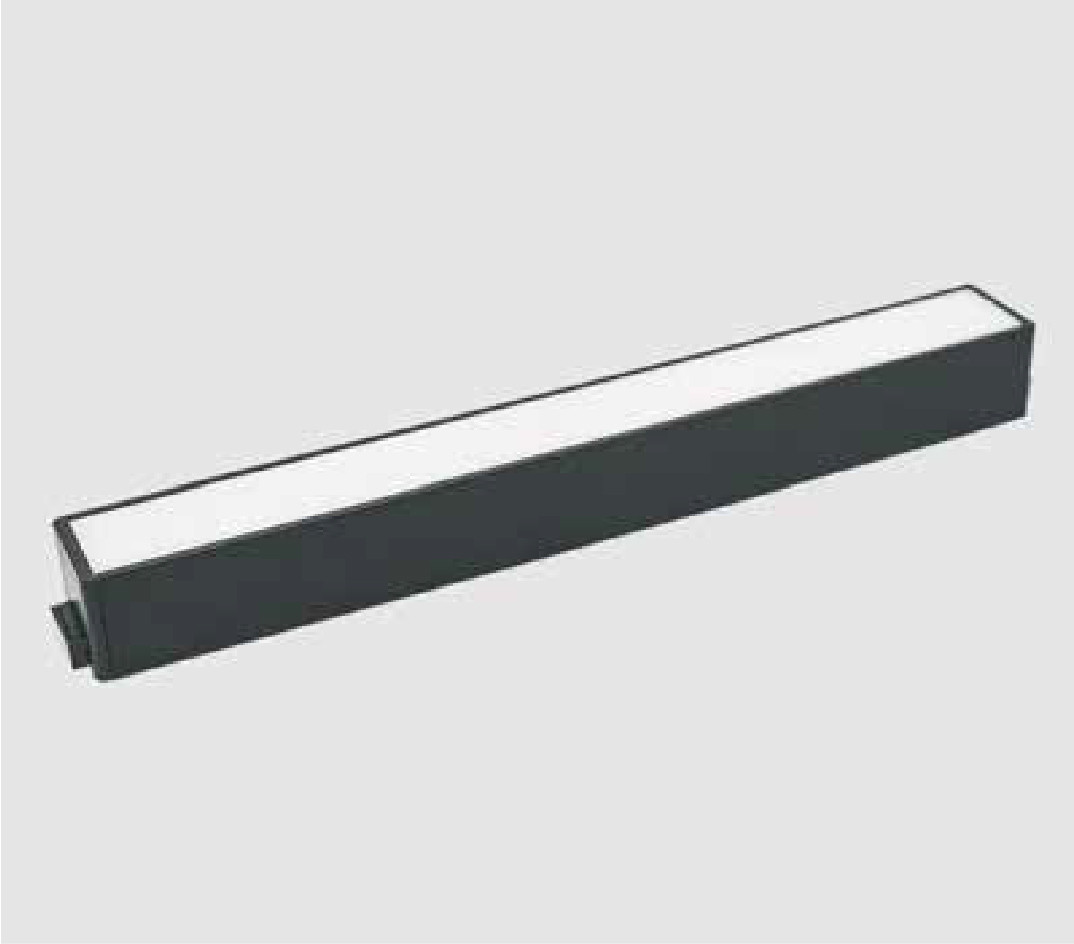 Éclairage linéaire sur rail magnétique 24W – L445xl26xH24mm
