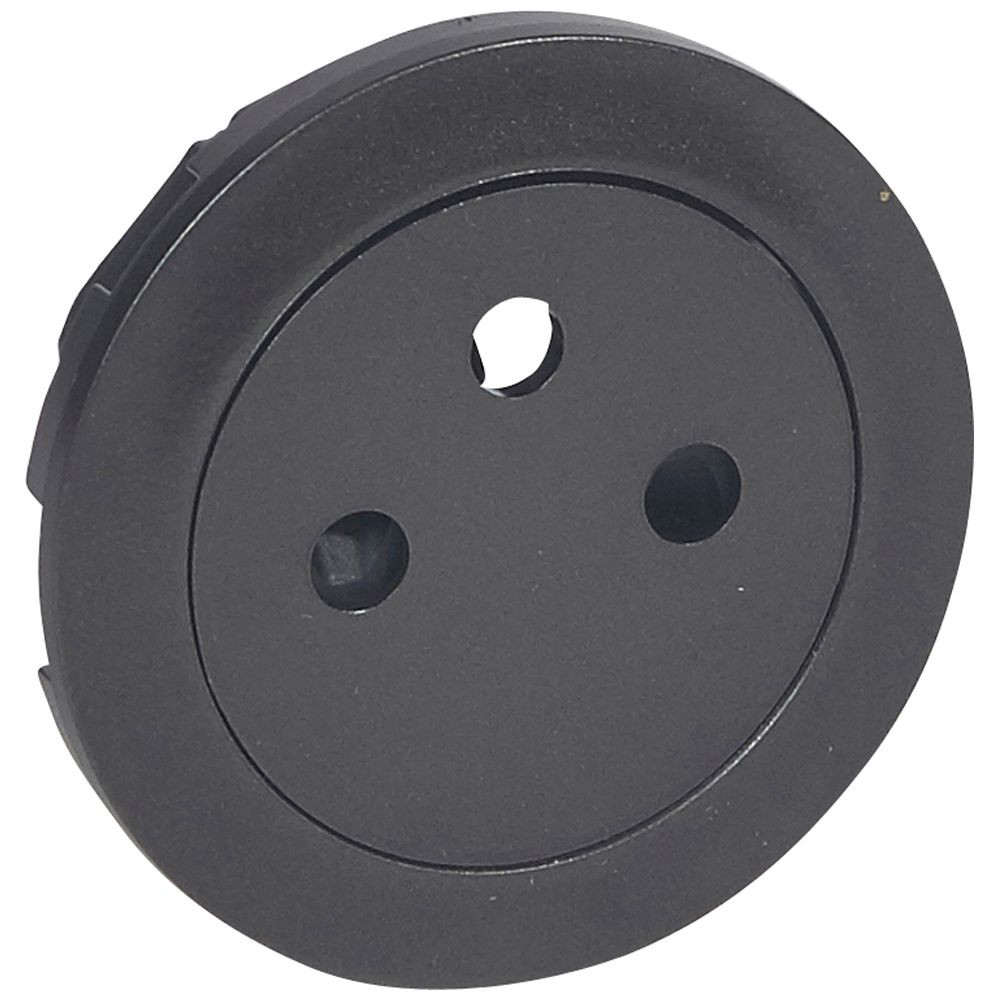 Enjoliveur Céliane pour prise de courant 2P+T Surface – finition graphite