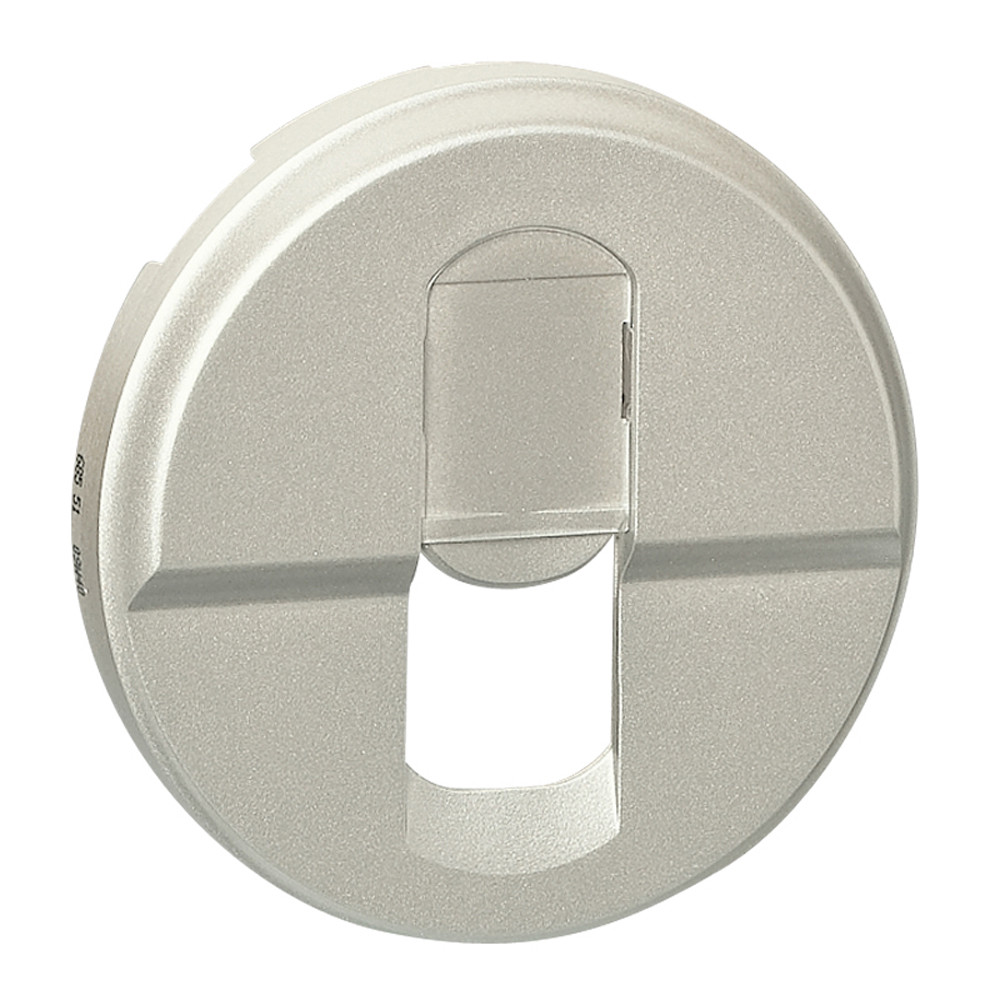 Enjoliveur Céliane pour prise RJ45 – finition titane