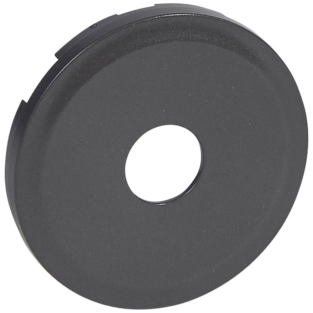 Enjoliveur Céliane pour prise télévision simple mâle ou typeF à visser – finition graphite