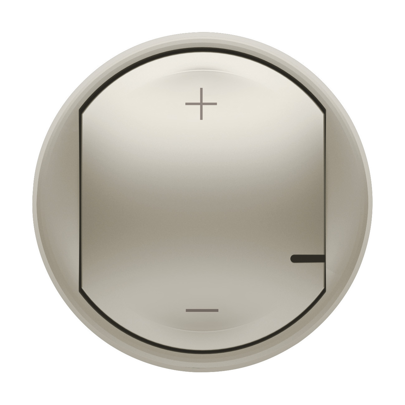 Enjoliveur Céliane pour variateur universel 2 fils sans neutre – finition titane