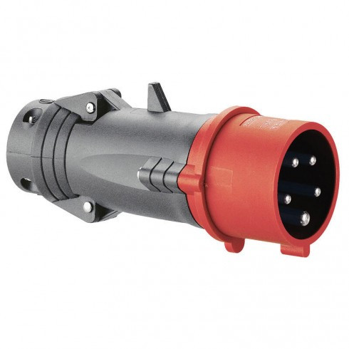 Fiche Mobile Droite Hypra IP44 16A – 380V~ À 415V~ – 3P+N+T- Plastique