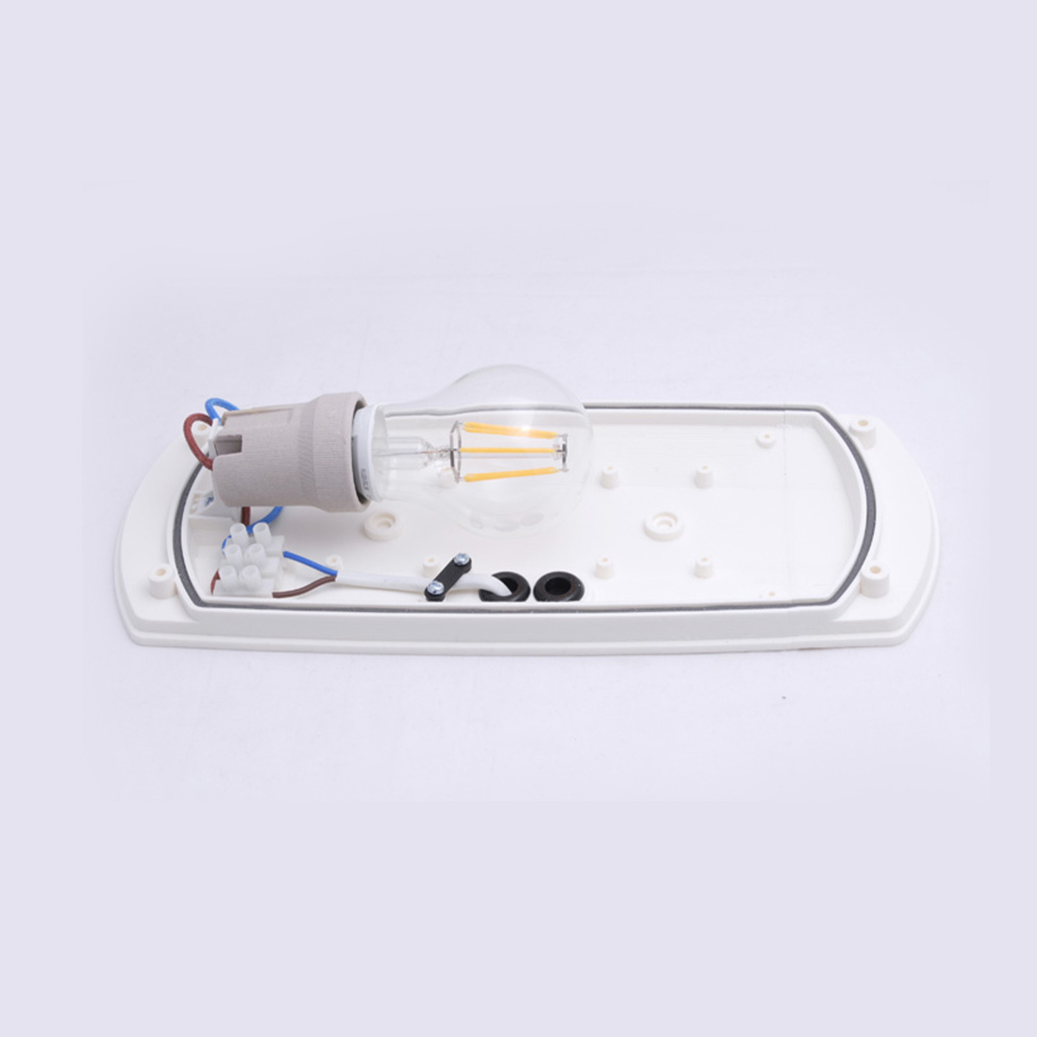 Globe francy gris opal led E27 filament 6W