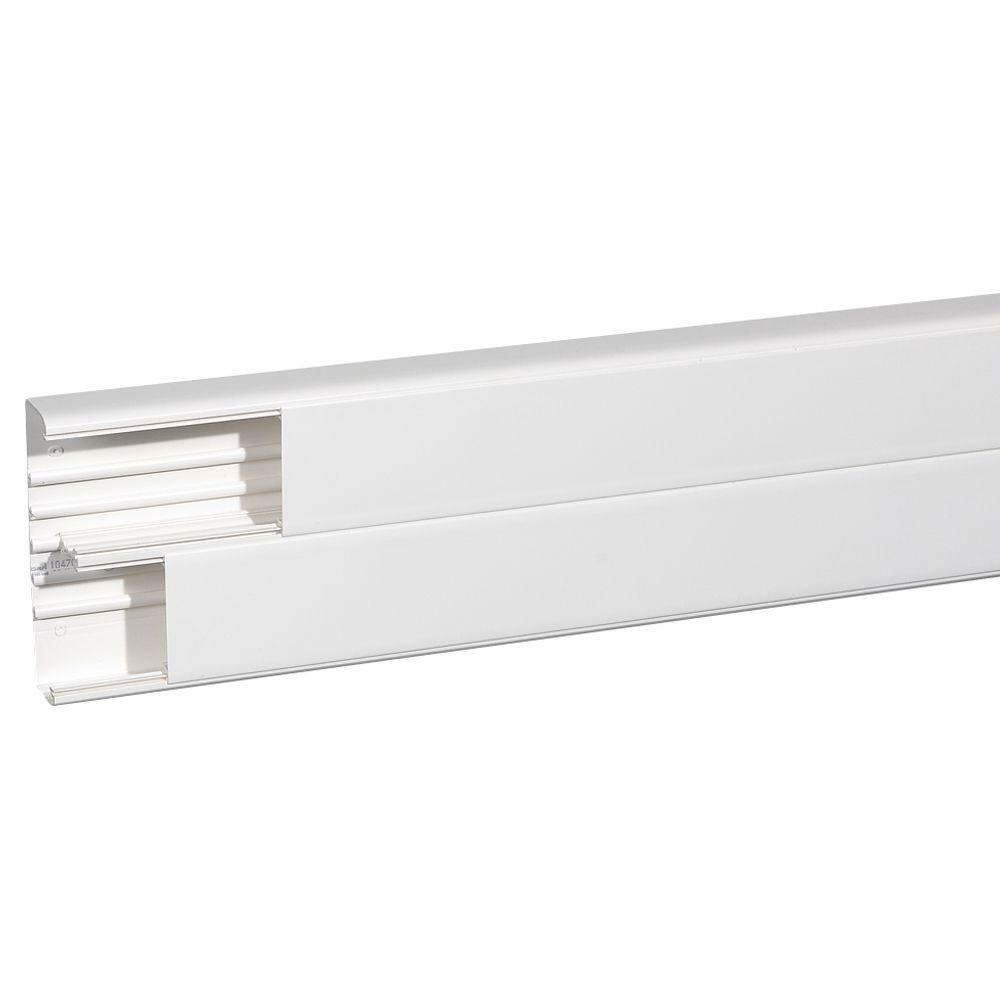 Goulotte 2 compartiments 50x195mm DLP monobloc – blanc