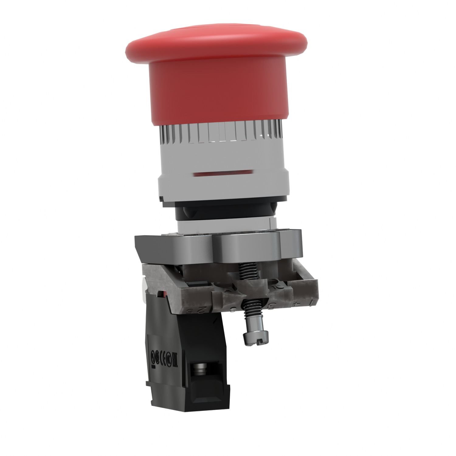 Harmony – bouton poussoir arrêt d’urgence XB4 – Ø 22mm – rouge – pousser/tirer