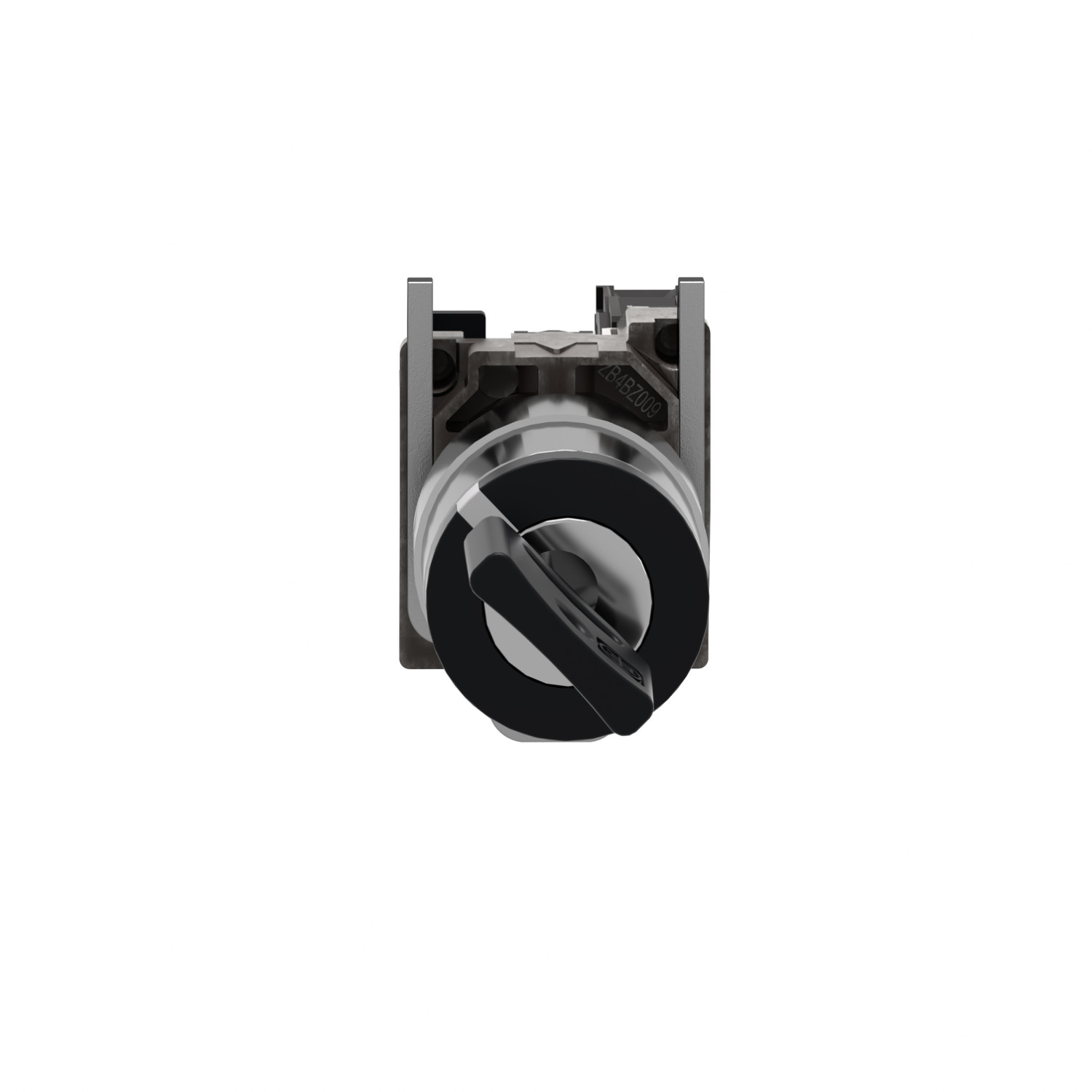 Harmony XB4 – bouton à clé 455 – Ø22 – 2 pos à rap. – retr G – 1F – vis étrier