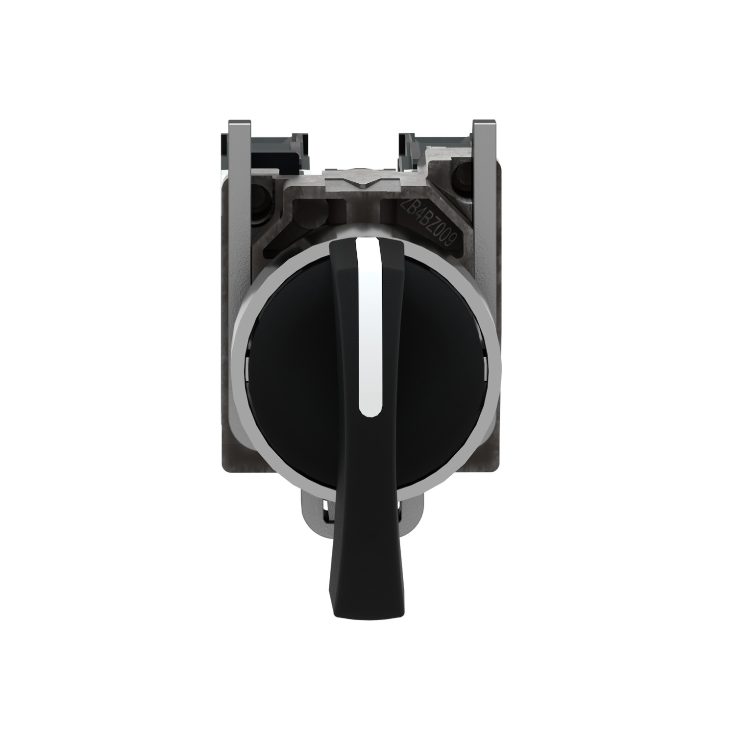 Harmony XB4 – bouton tournant à crosse – Ø22 – 3 pos fix – noir – 2F – vis étr