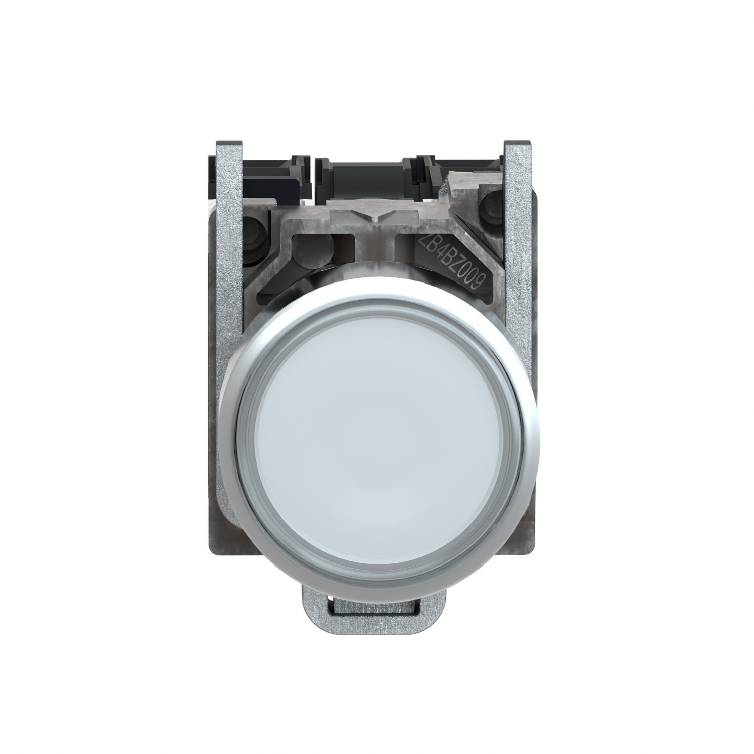 Harmony XB4 – poussoir lumineux – 1F+1O – blanc – Ø22 – alim directe – 250V