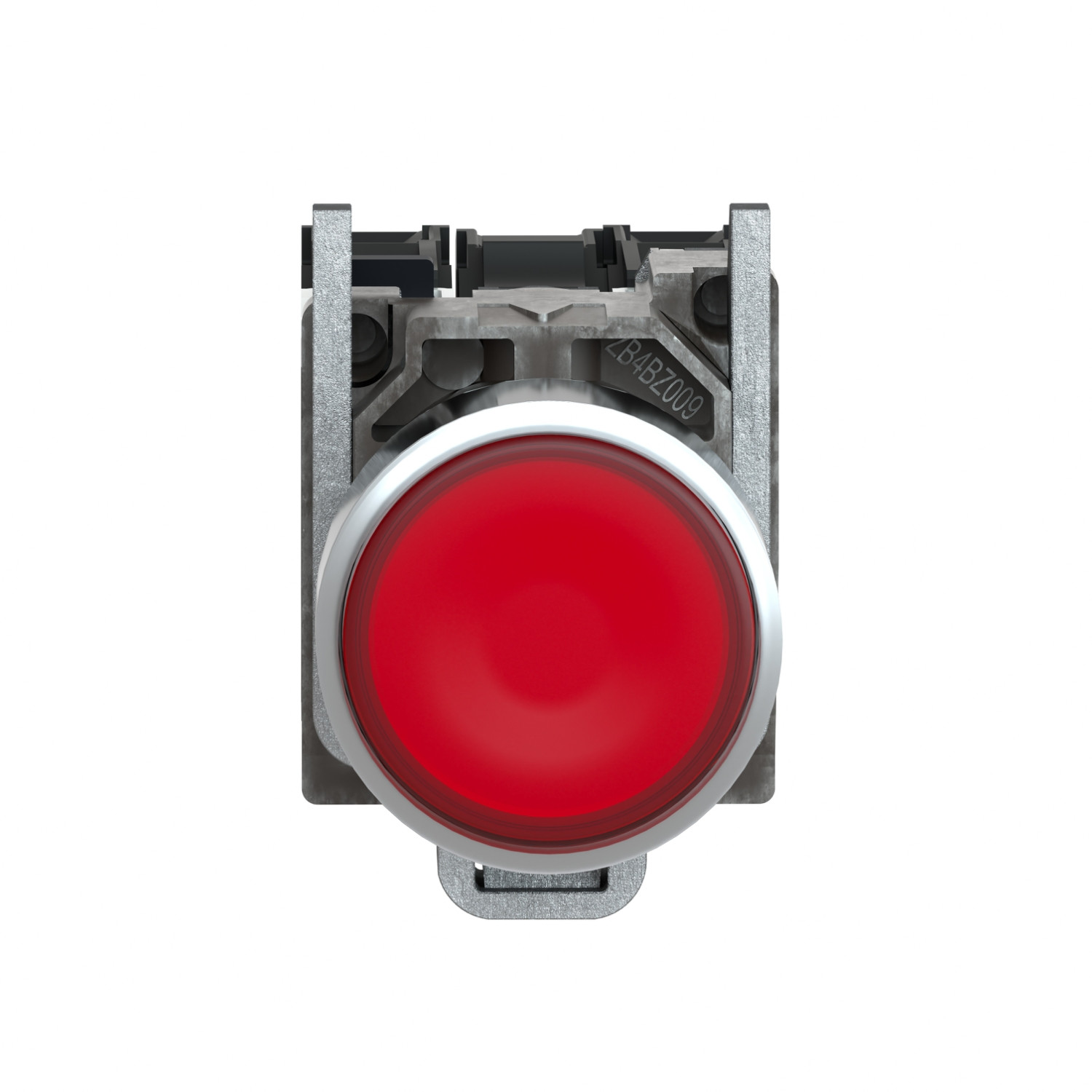 Harmony XB4 – poussoir lumineux – 1F+1O – rouge – Ø22 – alim directe -250V