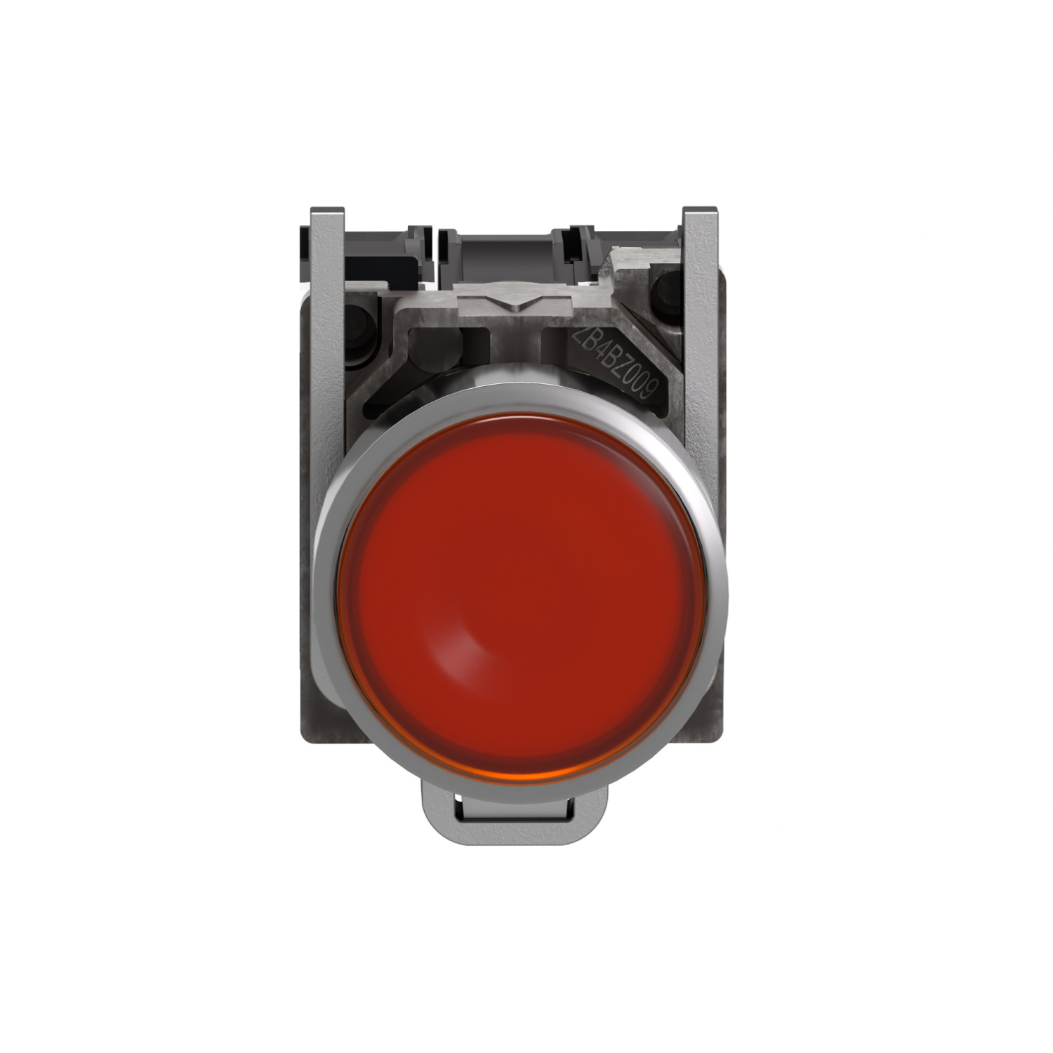 Harmony XB4 – poussoir lumineux LED – 1F+1O – orange – Ø22 – 230VAC
