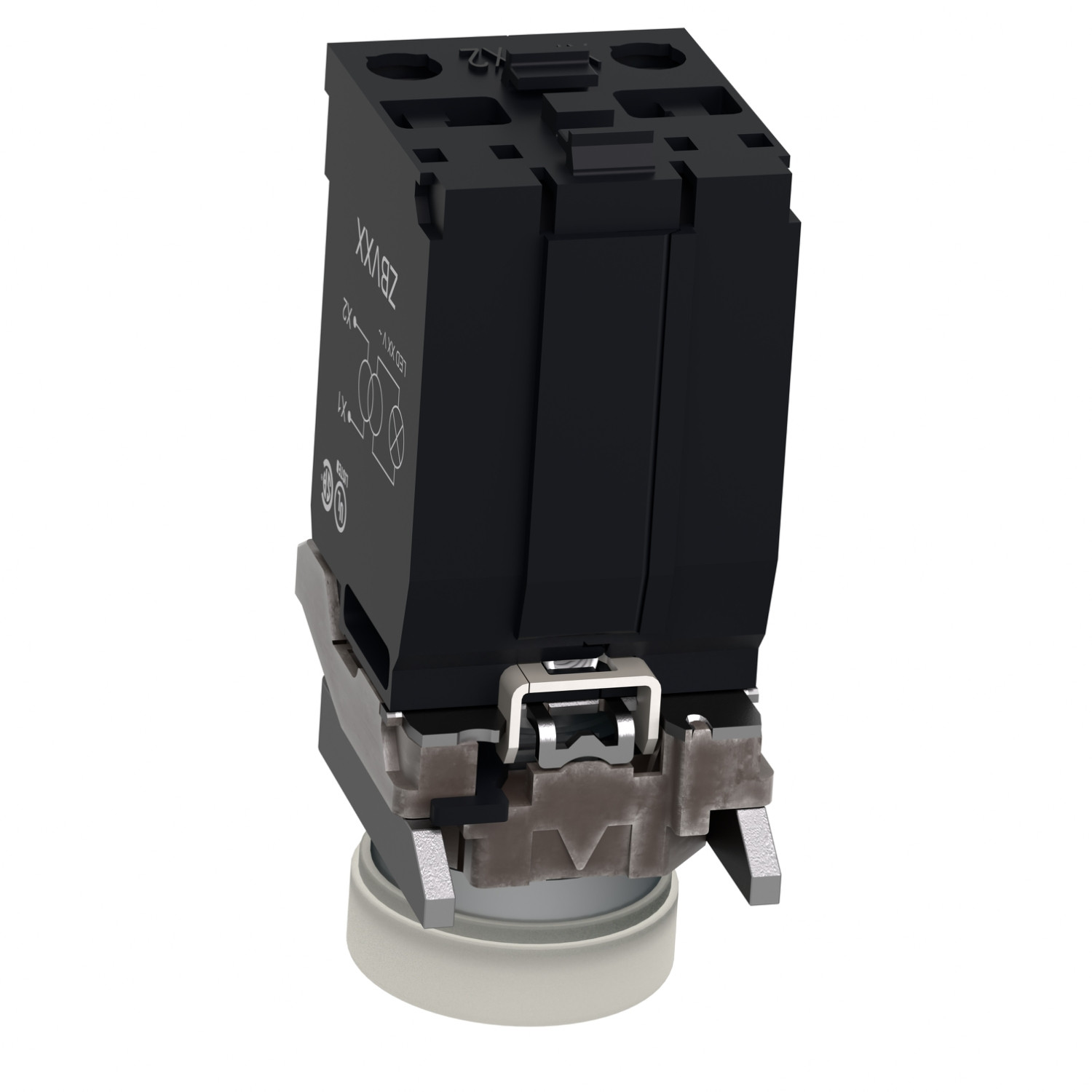 Harmony XB4 – voyant lumineux BA9s – Ø22 – blanc – 230V – vis étrier