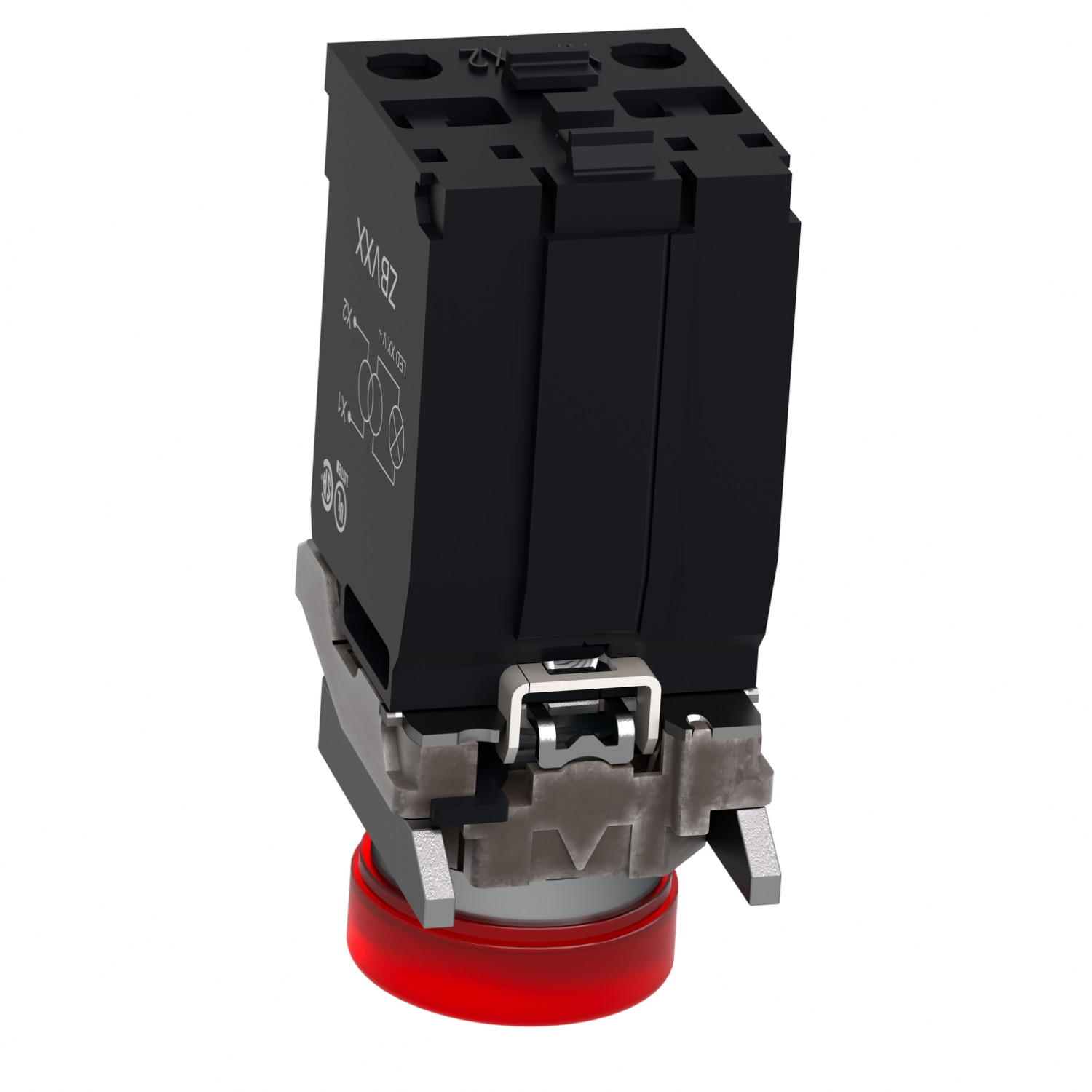 Harmony XB4 – voyant lumineux BA9s – Ø22 – rouge – 120V – vis étrier