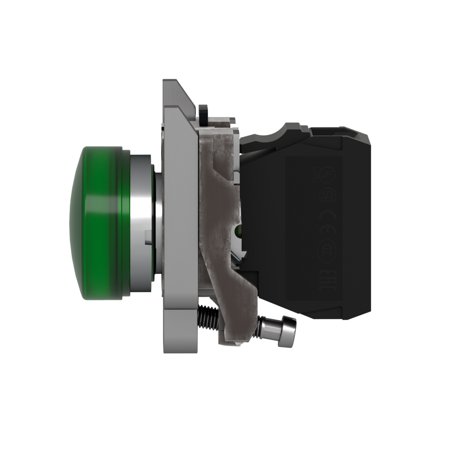 Harmony XB4 – voyant lumineux DEL – Ø22 – vert – 24V – vis étrier