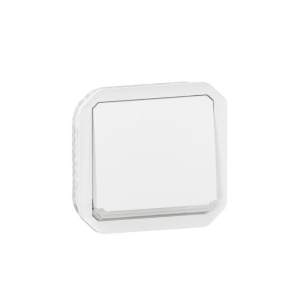 Interrupteur bipolaire 10AX Plexo – Composable – Blanc – IP55 – IK08