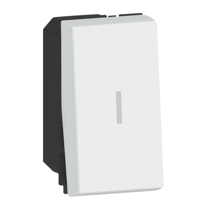 Interrupteur ou va-et-vient 20AX 250V~ Mosaic 1 module – blanc