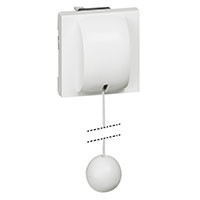 Interrupteur ou va-et-vient à tirage 10AX 250V~ Mosaic 2 modules – blanc