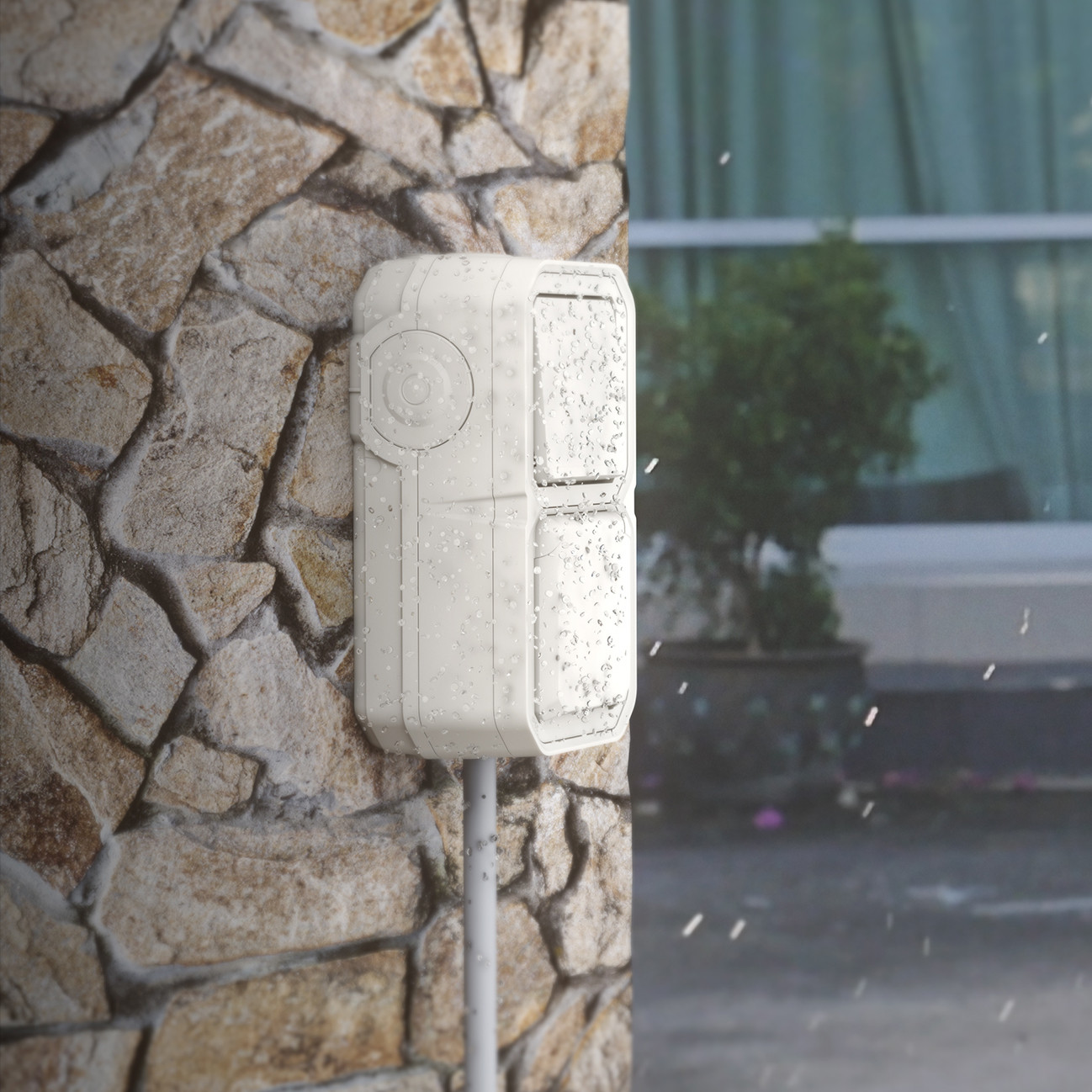 Interrupteur ou va-et-vient avec enjoliveur étanche Plexo 10AX 250V~ IP55 IK08 finition blanc