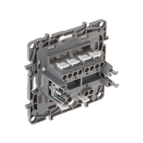 Interrupteur va-et-vient Niloé – 2 postes – 10 AX – 250 V~ – bornes automatiques – blanc