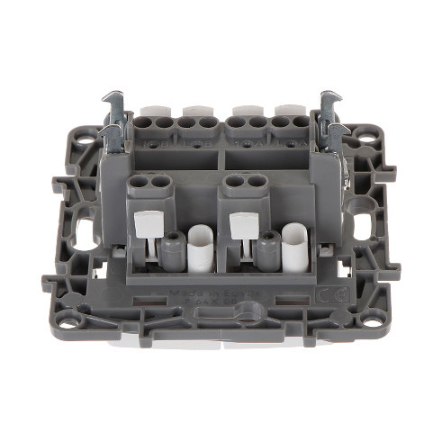 Interrupteur va-et-vient Niloé – 2 postes – 10 AX – 250 V~ – bornes automatiques – blanc