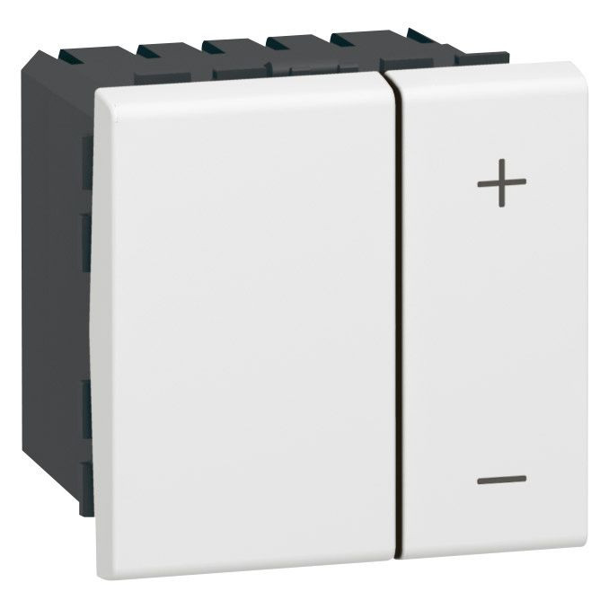 Interrupteur variateur pour ballast 1V à 10V Mosaic 2 modules avec neutre – blanc