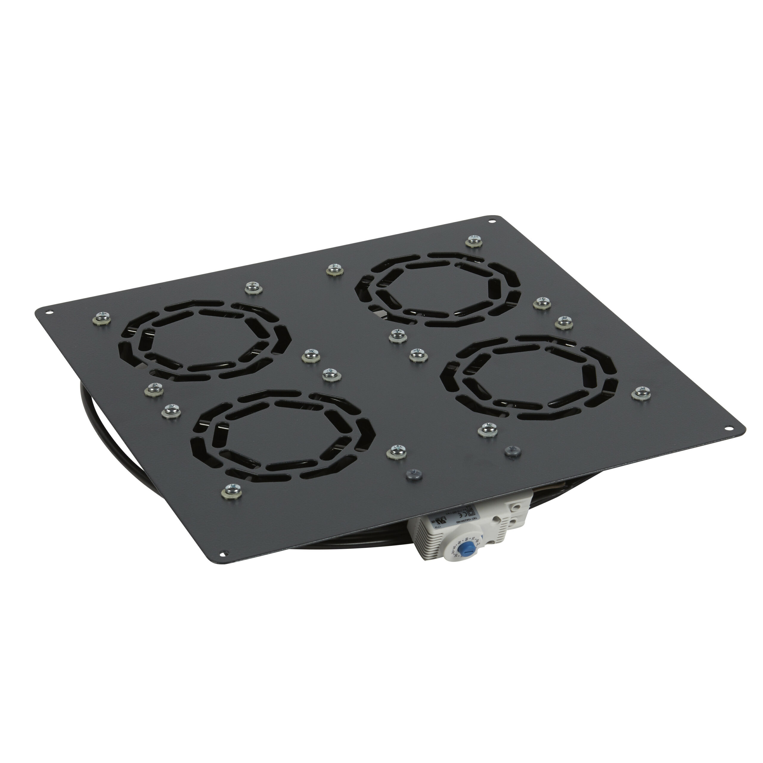 Kit 4 Ventilateurs Avec Thermostat Intégré Réglable
