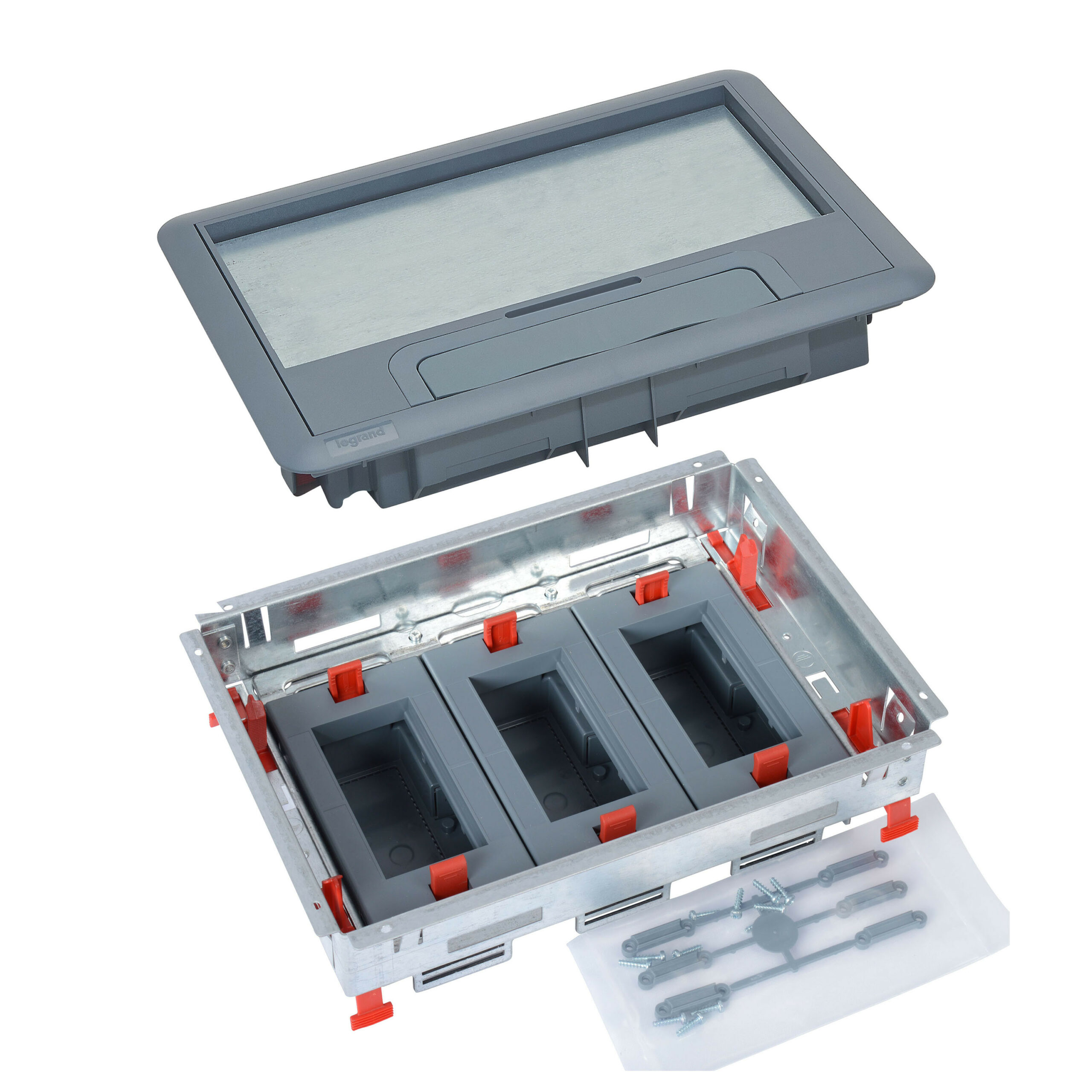 Kit boîte de sol complet supports horizontaux 12 modules tous types de sol