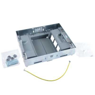 Kit support pour boîte de sol affleurante pour prises en position verticale 2 rangées de 6 modules – 12 modules