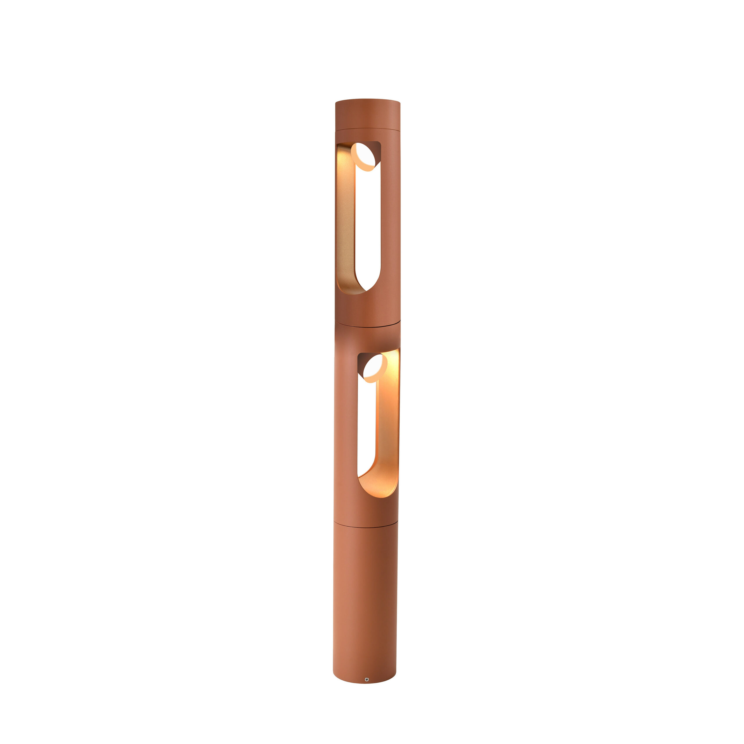 Lampe de jardin LED 17W IP65 tout noir 3000K Ø100×H900 mm