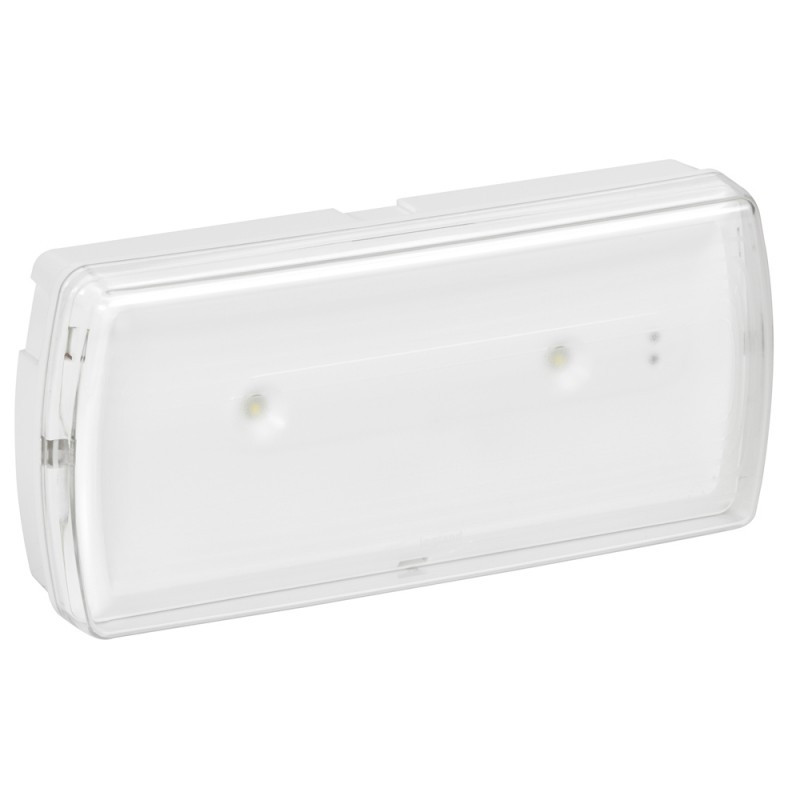 Luminaire d’urgence LED standard – Non-permanents NP – 70 lumens – Autonomie 1 heure – LED – Batterie Ni-Cd