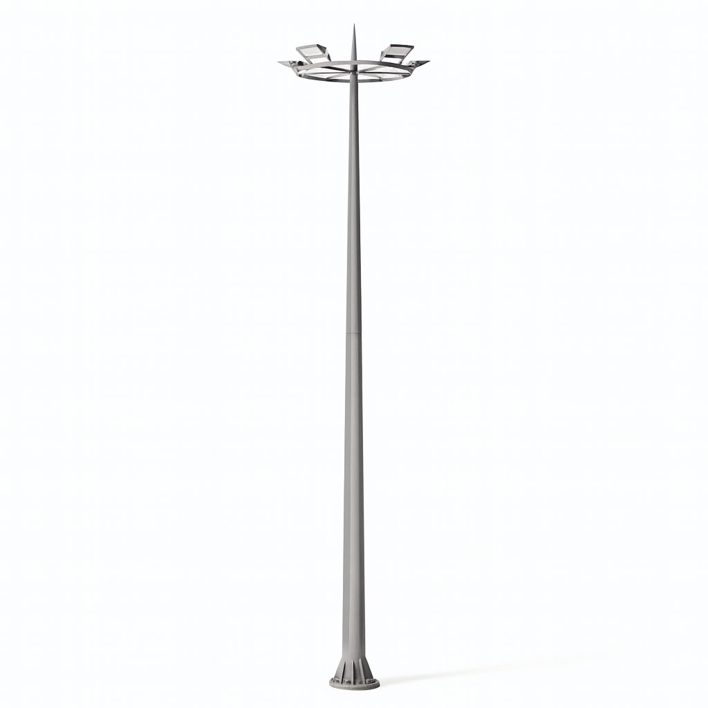 Mât de 18 m de haut Dodecagon avec (120-350) 18000mm
