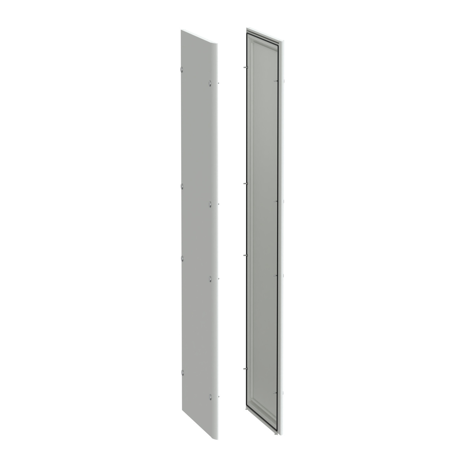 Panneau latéral, PrismaSeT P, pour boîtier, D600mm, IP55, lot de 2 (gauche/droite), blanc, RAL 9003