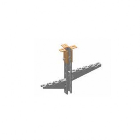 Pendard En Rail 41×41 Cranté Perforé